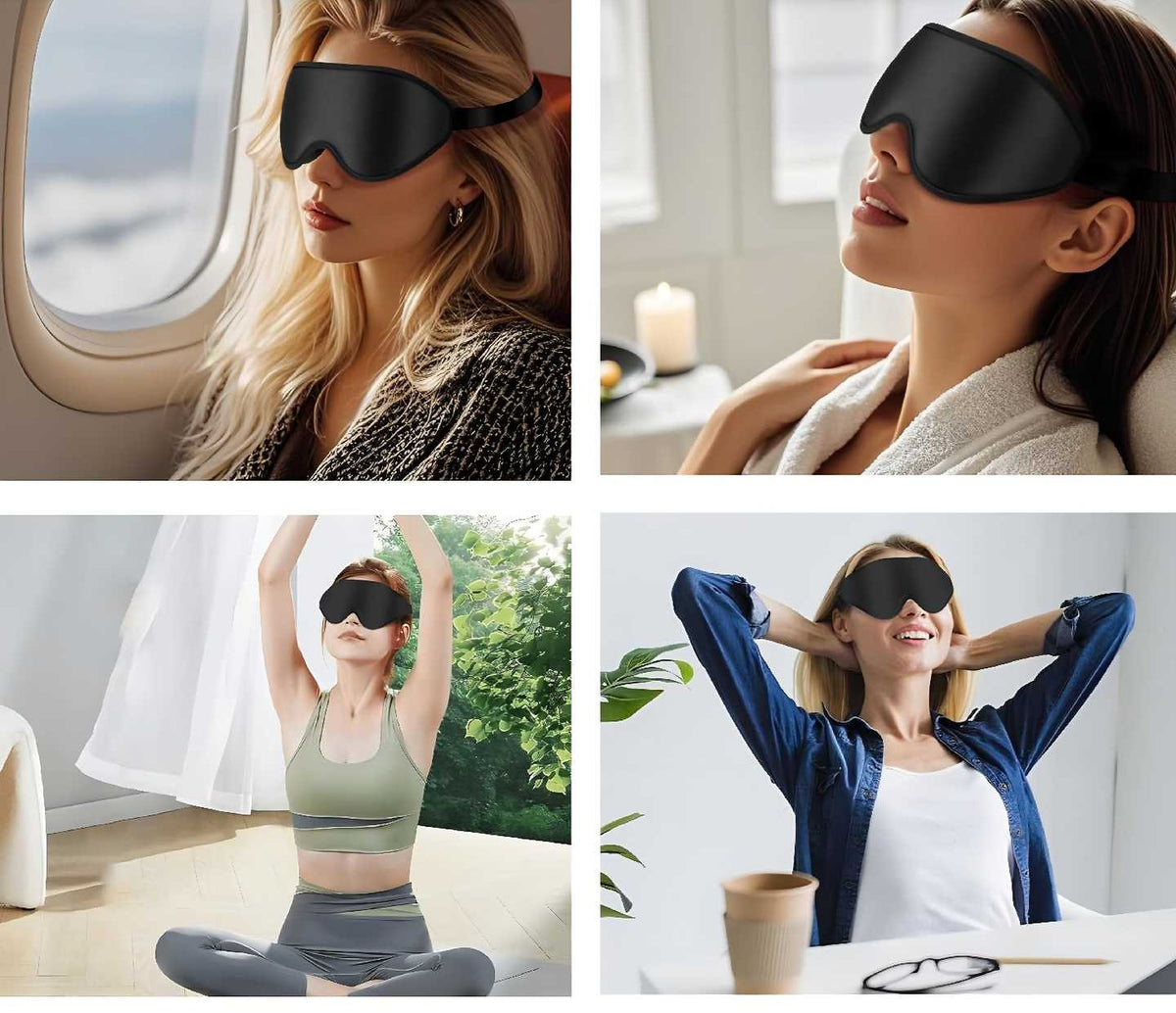 3D Deep Contoured Sleep Eye Mask - product detail